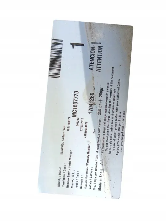 Climatisation auxiliaire DAF OEM MC1607770 image 7