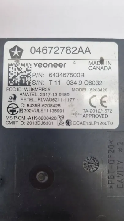 Toter-Winkel-Modul Dodge Charger 2019 OEM 04672782AA image 4
