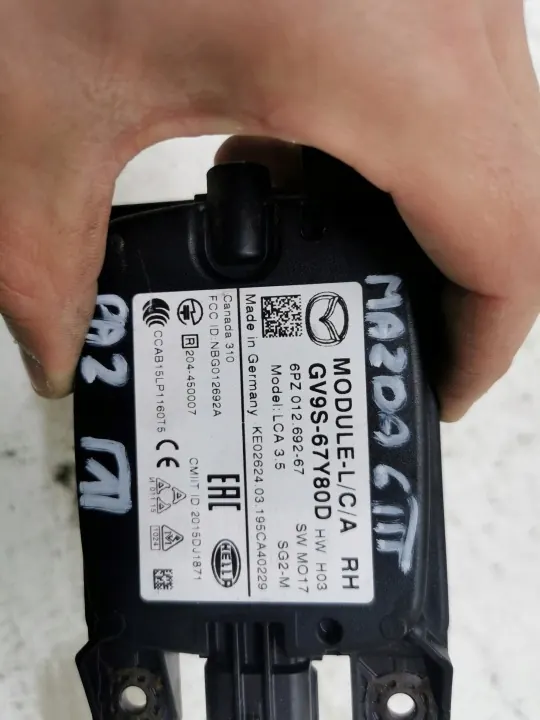 Mazda OE Toter-Winkel-Sensor rechte Seite - Gebraucht image 4