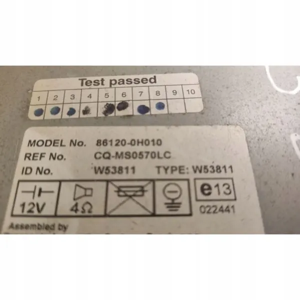 Cadre Radio Citroen OEM 86120-0H010 - Occasion image 4