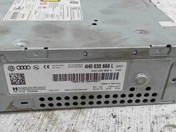 Trocador CD/DVD Audi OEM 4H0035666L - Usado image 4