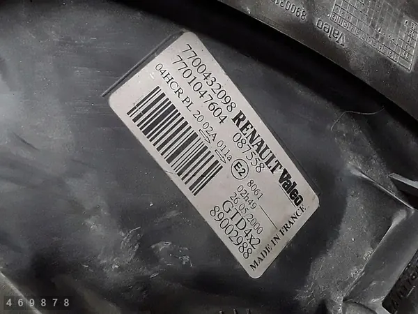 Farol dianteiro Renault Scenic 2000 7700432098 image 7