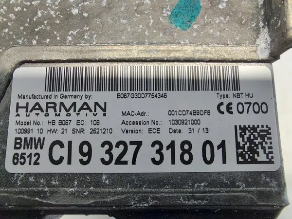 Radio CD-Leser OEM 9327318 für BMW F10 M5 M6 image 4