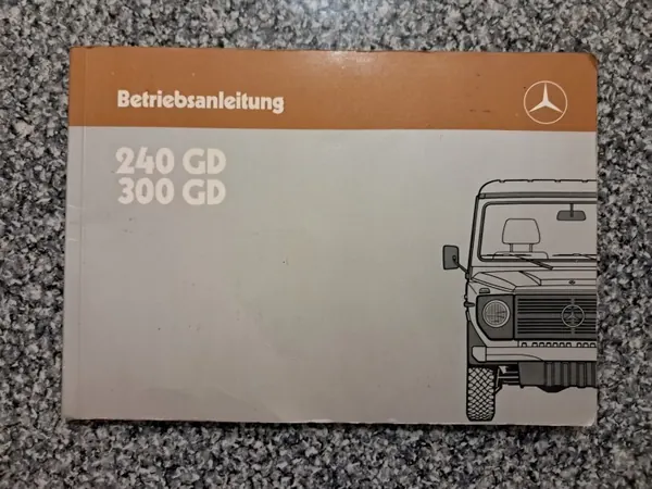 Manuel Propriétaire Mercedes 300GD - OEM 300GD image 2