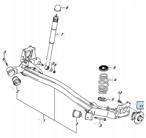 Cuscinetto mozzo posteriore SUZUKI SX4 S-CROSS 2018 1.4T OEM 43402-79J02 image 7