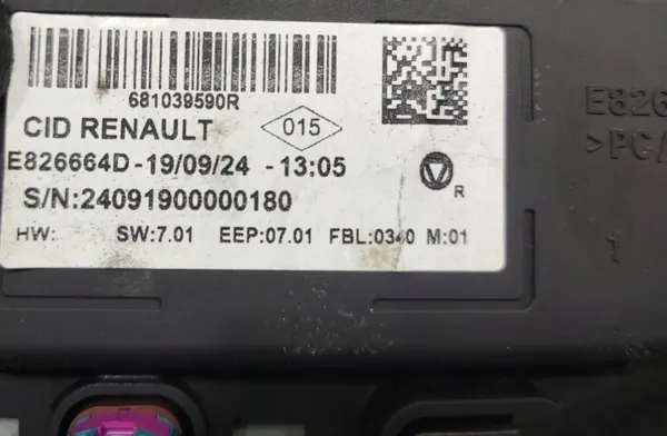 Écran de navigation OEM 681039590R pour Renault Captur II image 7