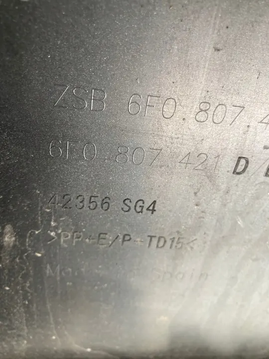 SEAT IBIZA V 5 6F Paraurti Posteriore Usato OEM 111 image 9