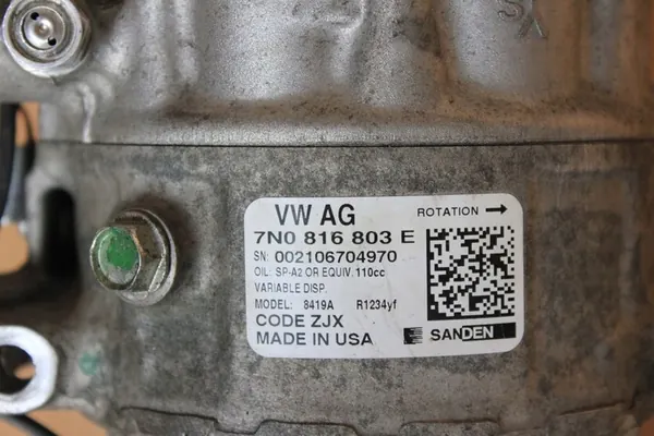 Compressore Aria Condizionata VW Atlas V6 3.6 7N0816803C image 7