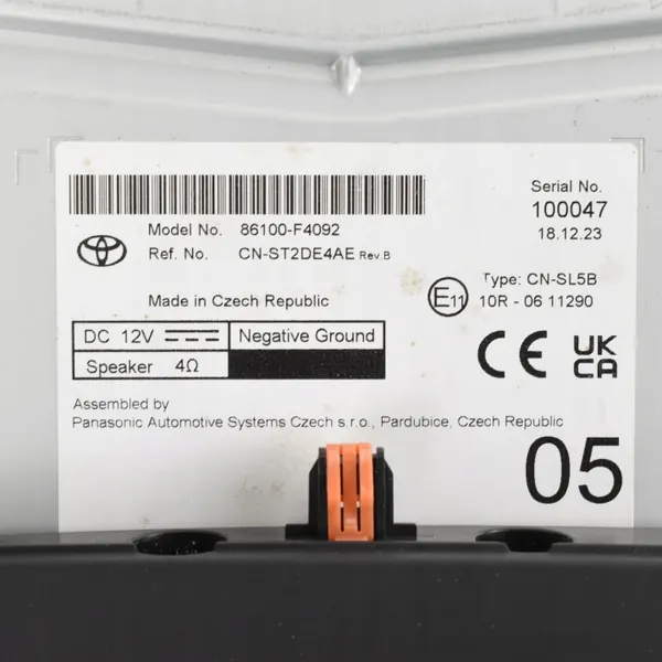 Écran tactile OEM 86100-F4092 12.3" Toyota image 5