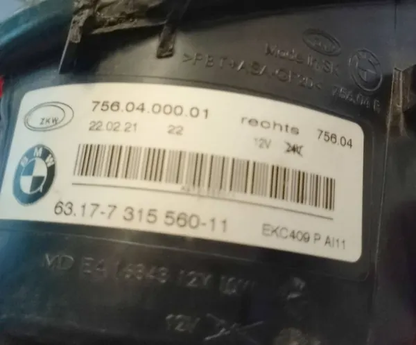 LED-Scheinwerfer vorne rechts OEM 7315560 für BMW image 8