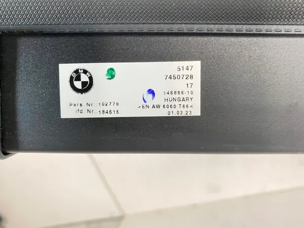 OEM 7450728 BMW G21 Persianas de Maletero Traseras image 6
