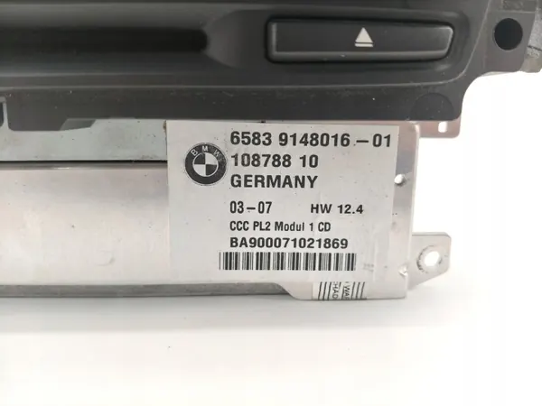 Radio/CD/DVD/GPS-Panel BMW E90/91 OEM 9148016 image 6