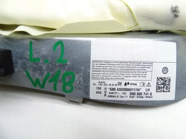 OEM 5N0880741G Linker Airbag Gordijn voor VW Tiguan I image 4