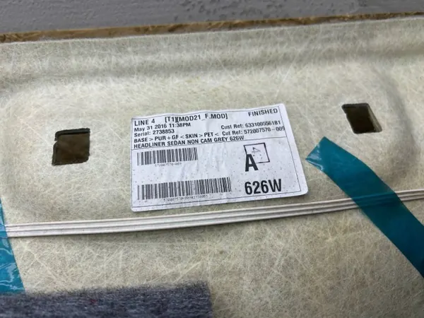 OEM 2738853 Teto para Toyota Avensis Sedã 2016 image 7