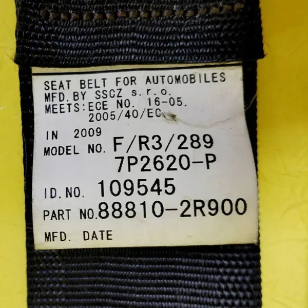 Säkerhetsbälte vänster fram OEM DRC98916 för Hyundai i30 image 10