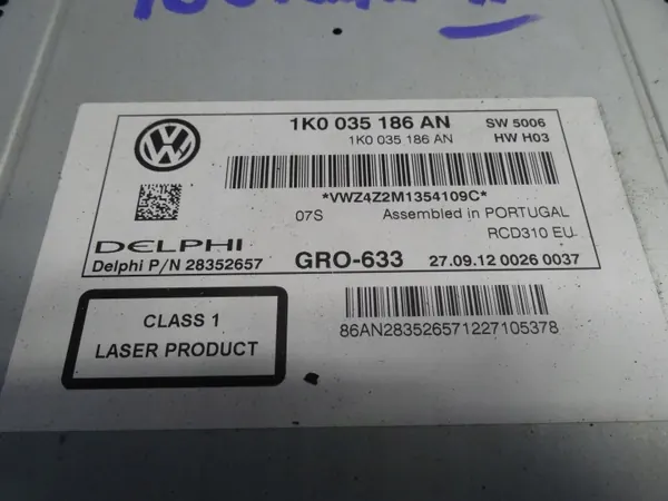 Radio VW Amarok OEM 1K0035186AN - Occasion image 3