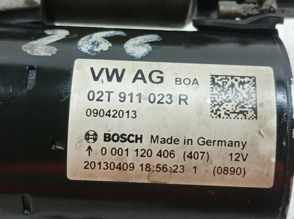 Motor de arranque 02T911023R 1.2 12V VW Volkswagen Polo V image 2
