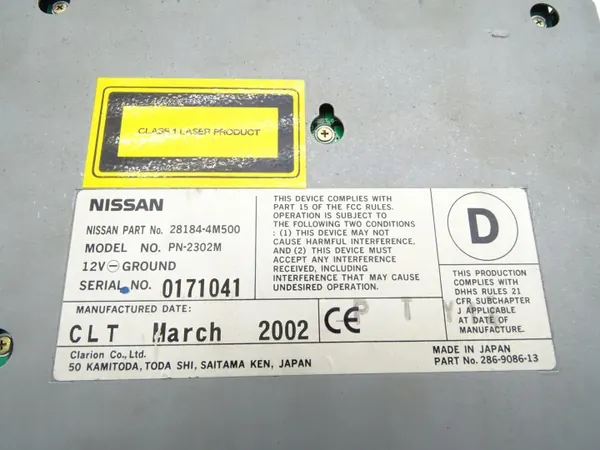 OEM 28184-4M500 6-CD-byttare för Nissan Patrol Y61 image 7