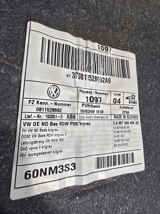 VW Touareg I Dachhimmel OEM 7L6867506BA 7L6867500NM image 4