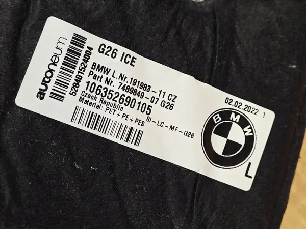 Isolamento Acústico Porta-Malas Esquerdo BMW G26 OEM 7489849 image 4
