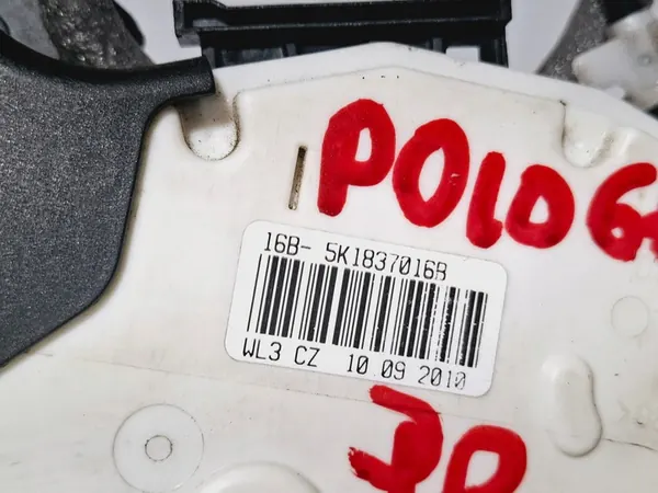 Fram Höger Dörrlås VW Polo V 5 6R0 6C0 7 Stift 5K1837016B image 4