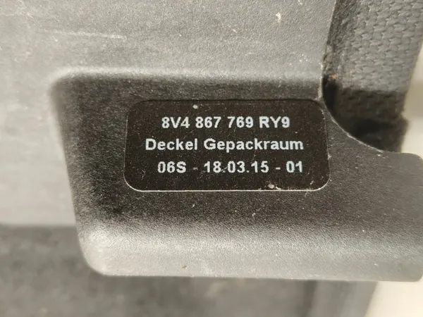 Étagre coffre arrière Audi A3 8V OEM 8V4867769-ORYG(TH) image 5