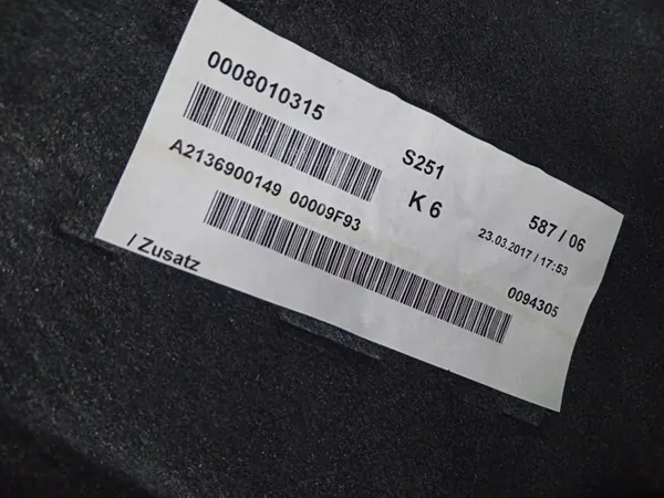 Étagre de coffre Mercedes W213 Berline OEM A2136900149 image 6
