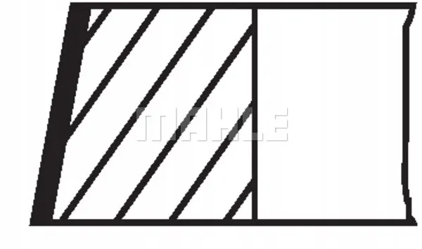 Jeu de segments de piston Mahle OEM 012 21 N0 - Occasion image 4