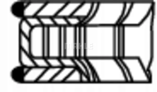 Jeu de segments de piston Mahle OEM 012 21 N0 - Occasion image 7