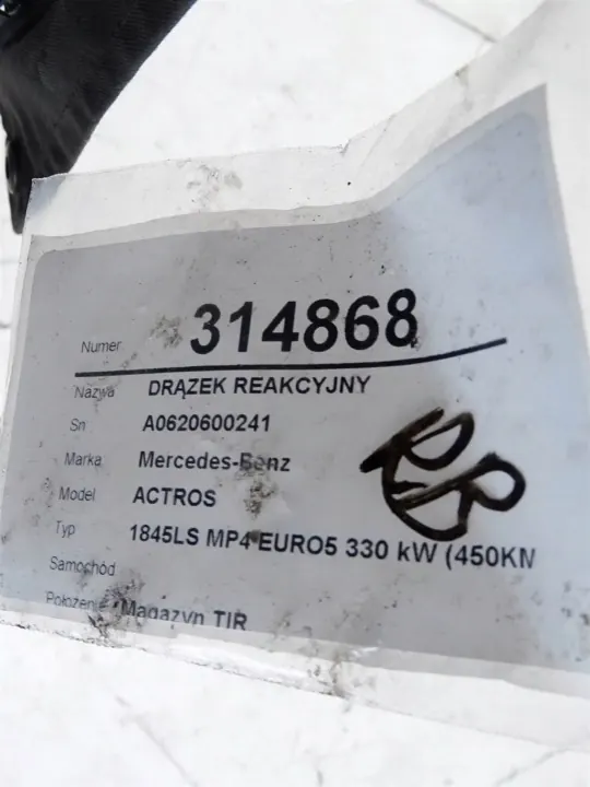 Reactiestang OEM A0620600241 voor Mercedes Actros MP4/MP5 image 5