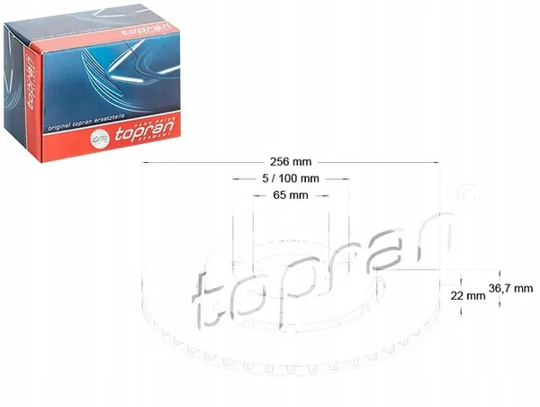 Topran 110 434 Remschijf image 4