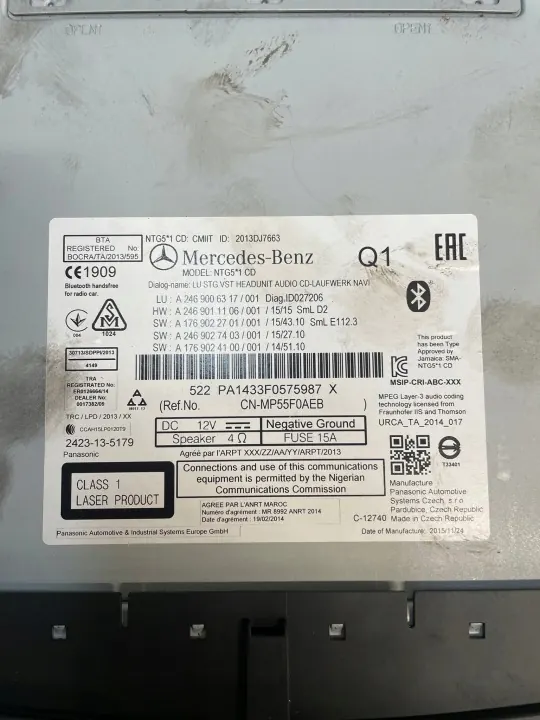 Radio Navigation OEM A2469006317 pour Mercedes Classe A W176 image 3