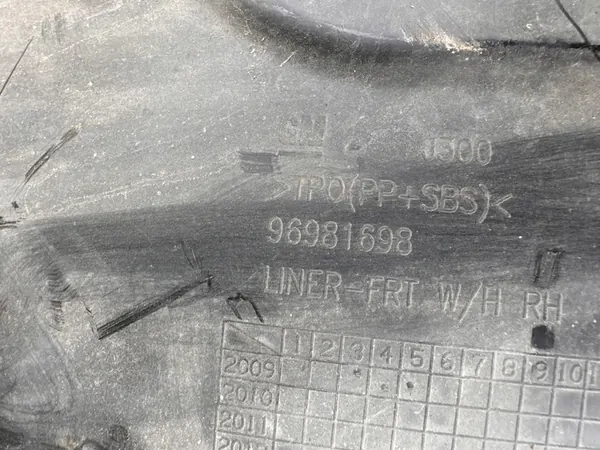 PARAFANGO ANTERIORE DESTRO CHEVROLET CRUZE 96981698 image 6