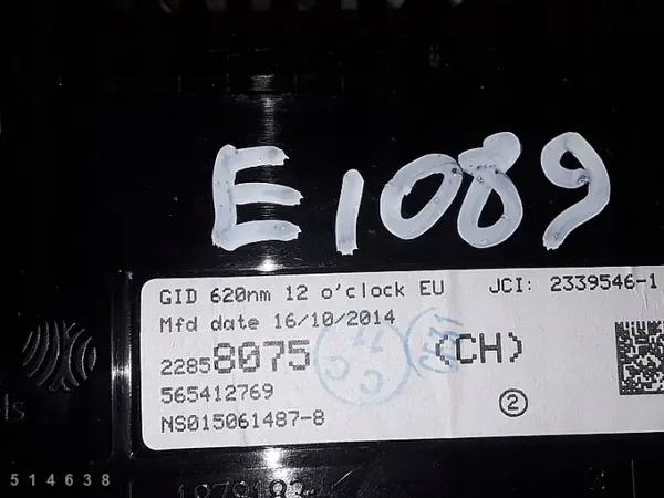 Écran d'affichage Opel Vivaro 2008 OEM 565412769 image 5