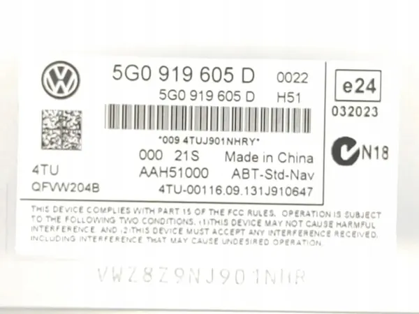 VW Navigatiescherm OEM 5G0919605D - Gebruikt image 7