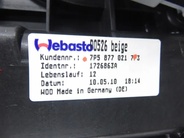 Porsche Cayenne II taklucka OEM 7P5877021 - Begagnad image 4