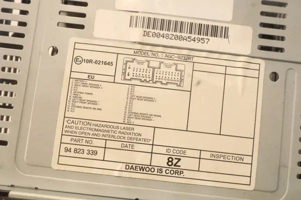 Radio usado OEM E410R-021645 para Chevrolet Aveo T250 image 8