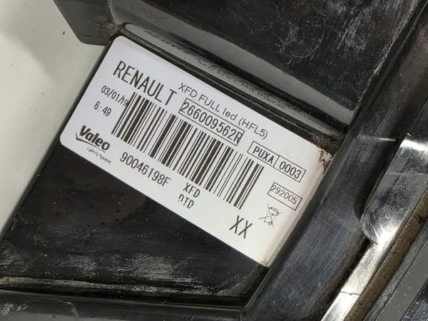 OEM 266009562R oikea LED DRL Renault Talismanille image 5