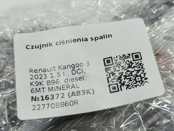 Avgastrycksensor Renault/Dacia/Mercedes 227708860R image 4