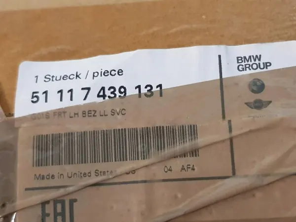 BMW left bumper grille trim LUXURY X3 G01 image 5