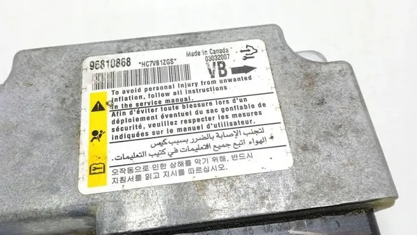Module airbag CHEVROLET CAPTIVA 2007 96810868 image 2