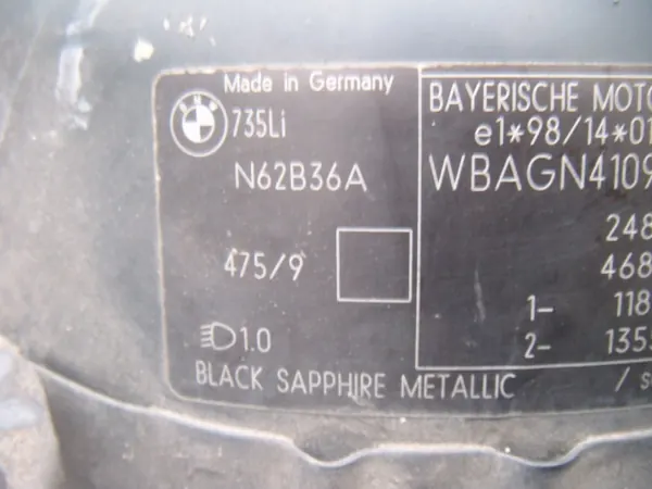 BMW LUK5125 Rail Quart Avant Gauche pour Série 7 E65/E66 image 4