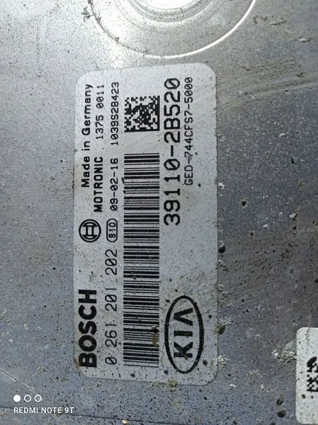 Motor ECU OEM 39110-2B520 voor Kia Ceed 1.4/1.6 image 3