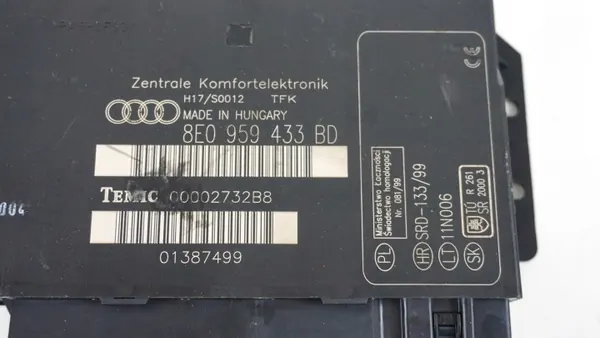 Module Confort OEM 8E0959433BD pour Audi A4 B6 B7 image 4