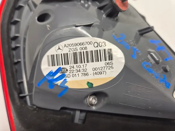 MERCEDES C-KLASSE W205 COUPE LINKER ACHTERLICHT LED 15-18 image 7