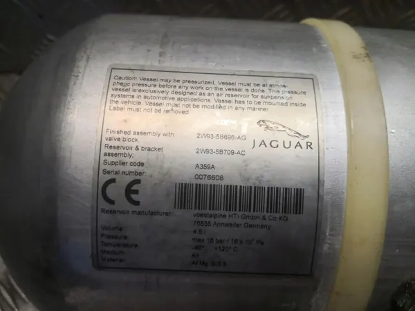 Jaguar XJ X350 Luchtvering tank OEM 2W935B696AG image 4