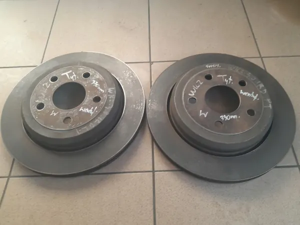OEM KOMPLET TARCZA HAMULCOWA TYŁ TYLNE 330 MM WENTYLOWANE image 2
