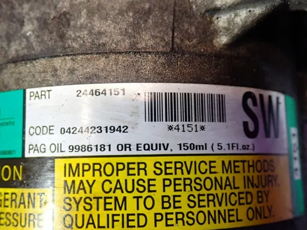 Ilmastointikompressori OPEL ZAFIRA A I 03-05 1.6 image 8