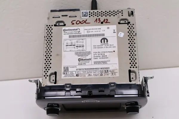 Fiat 500 Radionäyttö OEM '07357278300 - Käytetty image 9
