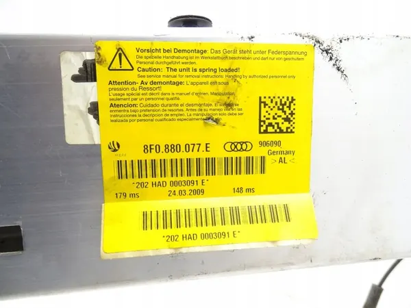 Barra anti-capotamento OEM 8F0880077E para Audi A5 8F Cabrio image 6